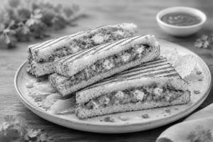 High Protein Paneer Sandwich In Whole Wheat Bread