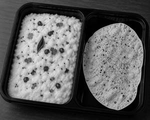 Curd Rice+ Masala Papad