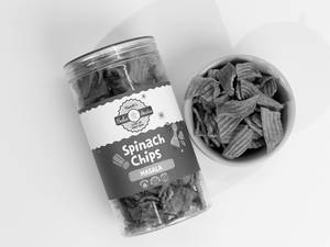 Palak Chips Jar