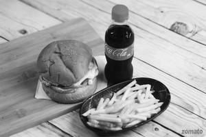 Chicken Burger+fries+coke