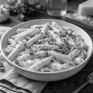 Alfredo white sauce pasta