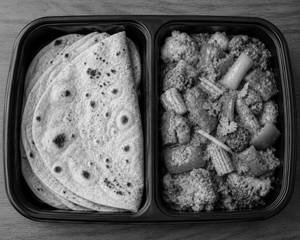 4 Roti + Veg Kadai