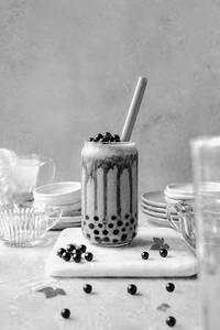 Black Current Boba Milkshake