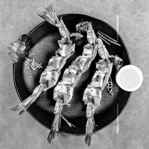 Grilled Tiger Prawns