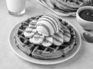 Banana Caramel Waffle