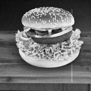 Chicken nuggets burger