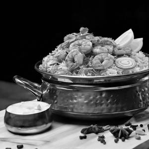 PRAWN BIRYANI + Free Dessert
