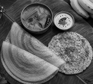 Kal dosa [2 pieces] with omlet