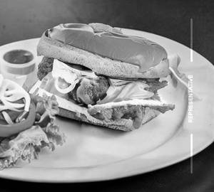 Korean Fried Chicken Club Sandwich