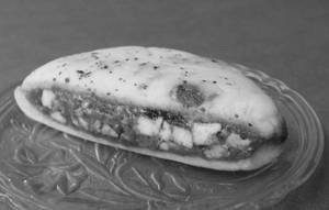 Barbeque paneer pizzawich