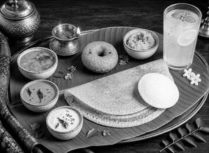 Meal For One (1 Masala Dosa/ Mix Veg Uttapam+1 Idli + 1 Medu Wada + Shikanji)