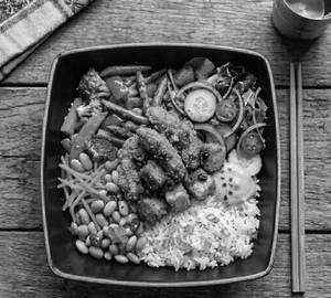 Crispy Chicken Rice Bowl