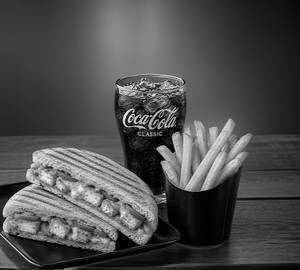 Combo 1 : Panini Paneer + French Fries + Coke