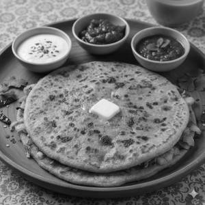 Aloo pyaz paratha  [2 pieces]