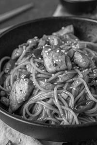 Chicken garlic noodles