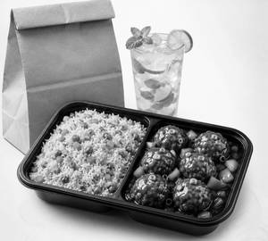 Fried Rice With Manchurian And Mint Mojito
