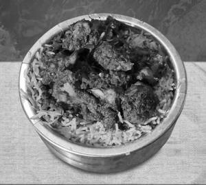 Chicken fry piece biryani