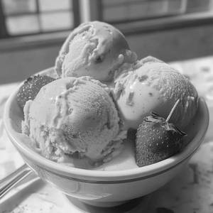 Strawberry ice cream