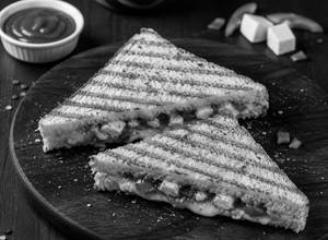 Schezwan Paneer Cheese Melt Sandwich