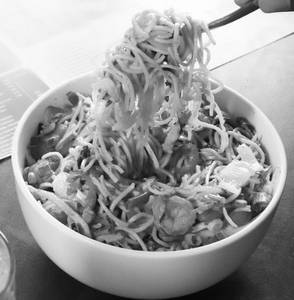 Shrimp Chilly Oyster Noodles