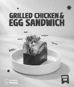 Grilled Chicken And Egg Sandwich