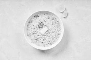 Butter Khichdi With Curd