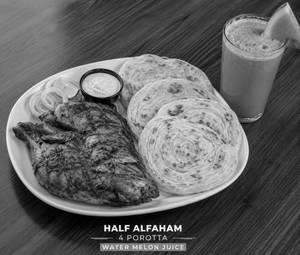 Half Alfaham AND 4porotta WITH WATER MELON JUICE