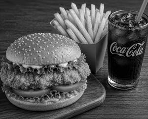 Combo 6 : Chicken Burger + French Fries + Coke