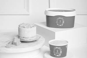 Mango Vanilla Ice Cream Cake Tub .