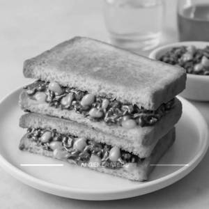 Spinach And Corn Sandwich