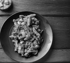 Stir fried octopus