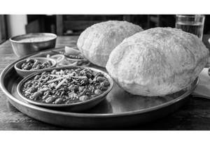 Brother's Special Chole Bhature.