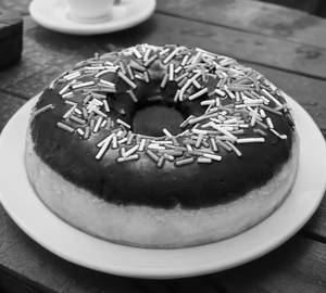 Chocolate Sprinkler Donut