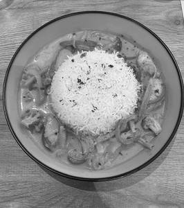 Thai Red Curry With Steamed Rice