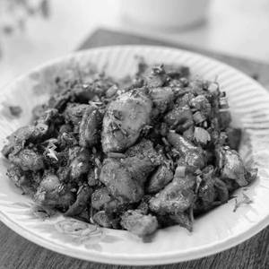 Chicken garlic dry