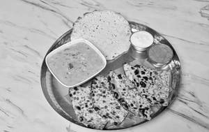 Paneer Paratha+ Dal Khichidi + Papad