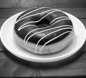 Dark Chocolate Glazed Donut
