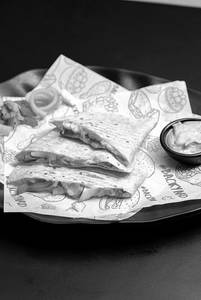 Grated Paneer Quesadilla