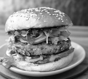 Club veg burger