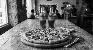 Veg Bite Pizza [Medium) with 2 Coke (250 ml)