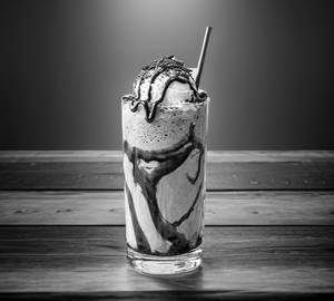 Cold coffee with ice cream