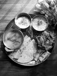 Dal Fry + Mixveg + Rice +4roti +saled
