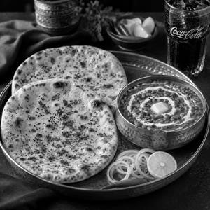 Masala Kulcha(2pcs)+dal Makhani With 250ml  Colddrink
