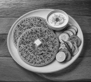 2 Sev Paratha With Dahi, Pyaaz