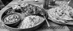 Kadhai Paneer + Rajma + Rice + 4 Butter Roti