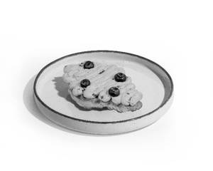Blueberry Croffle