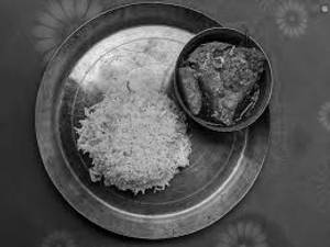 Plain Rice+Katla Fish