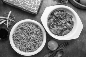 Fried Rice + Paneer Chilli Gravy