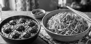 Manchurian Gravy + Veg. Noodles