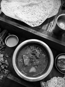 3 Appam With Mutton Curry (250ml)